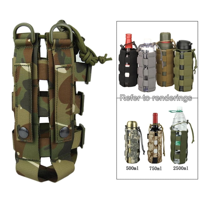 Bolsa de de agua, bolsa táctica con cordón para botella de agua, bolsa portátil de viaje para hidratación, para , caminar, pesca CP Macarena Bolsa de botellas deportivas