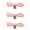 Pink-3Pairs, variant on Elastic Round No-Tie Shoelaces with Metal Lock, 3 Pairs, 40"