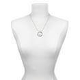 thumbnail image 3 of Delight Jewelry Silvertone Large Volleyball Joy Ring Charm Necklace, 18", 3 of 4
