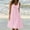 Pink, variant on Boho Dresses for Women 2026 Formal Sleeveless Crew Neck Cute Dresses for Women Spring Solid Color Loose Fit Summer Dress Breathable for Travel and Vacation Mint Green M
