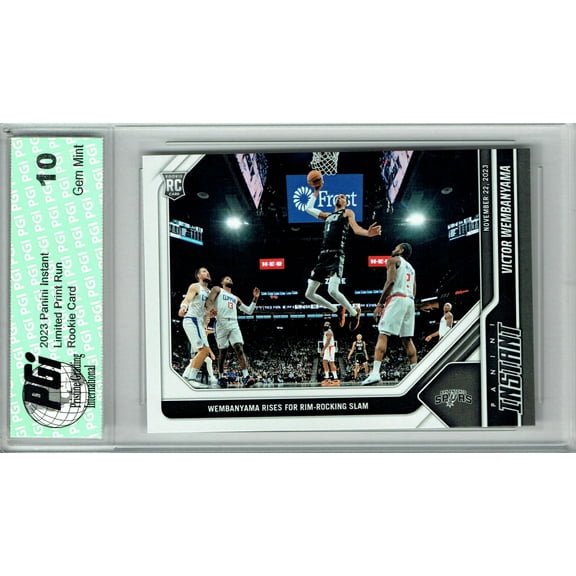 Victor Wembanyama 2023 Panini Instant #98 Slam Just 5530 Made Rookie Card PGI 10