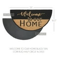 thumbnail image 4 of VHC Brands Welcome To Our Home Black Tan Coir Rug Half Circle 16.5x33, 4 of 5