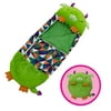 Restored Happy Nappers - Dragon 31453 (Medium) Pillow & Sleepy Sack - Comfy, Cozy, Compact, Super Soft, Warm, All Season, Sleeping Bag with Pillow - 54" x 20" (Green) - Renewed