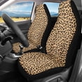 thumbnail image 2 of XYZCANDO Front Seats Protector Classic Leopard Pattern 2 Pack Car Front Seat Covers Elastic Sedan Auto SUV Durable Anti-Scratch Car Seat Covers, 2 of 10
