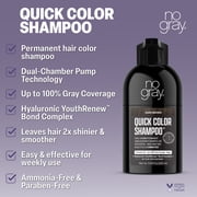 No Gray Quick Permanent Hair Color Shampoo, Dark Brown, 8.45 fl oz