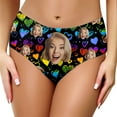 thumbnail image 3 of XIAONU Men's Custom Face Print Underwear Love Pattern Soft Breathable Comfort Daily Wear Valentine's Gift WoMens Briefs, 3 of 7
