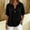 Black, variant on MAFYTYTPR Women's Notched V-Neck Button Detail Roll Cuff Short Sleeve Blouses Spring Summer Solid Color Loose Casual Tops for Everyday Wear 1PC S-XXL