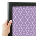thumbnail image 4 of PinPix 40x28 Custom Cork Bulletin Board Quatrefoil Lt Pur Poster Board Has a Fabric Style Canvas Finish, Framed in Quatrefoil Lt Pur, by ArtToFrames (PinPix-489), 4 of 6
