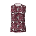 thumbnail image 6 of Lsque Daisies Flowers Print Men's Cotton Blend Sleeveless Muscle Shirts (S-3XL)- Moisture Wicking, Odor Protection, UPF 30+,Medium, 6 of 8