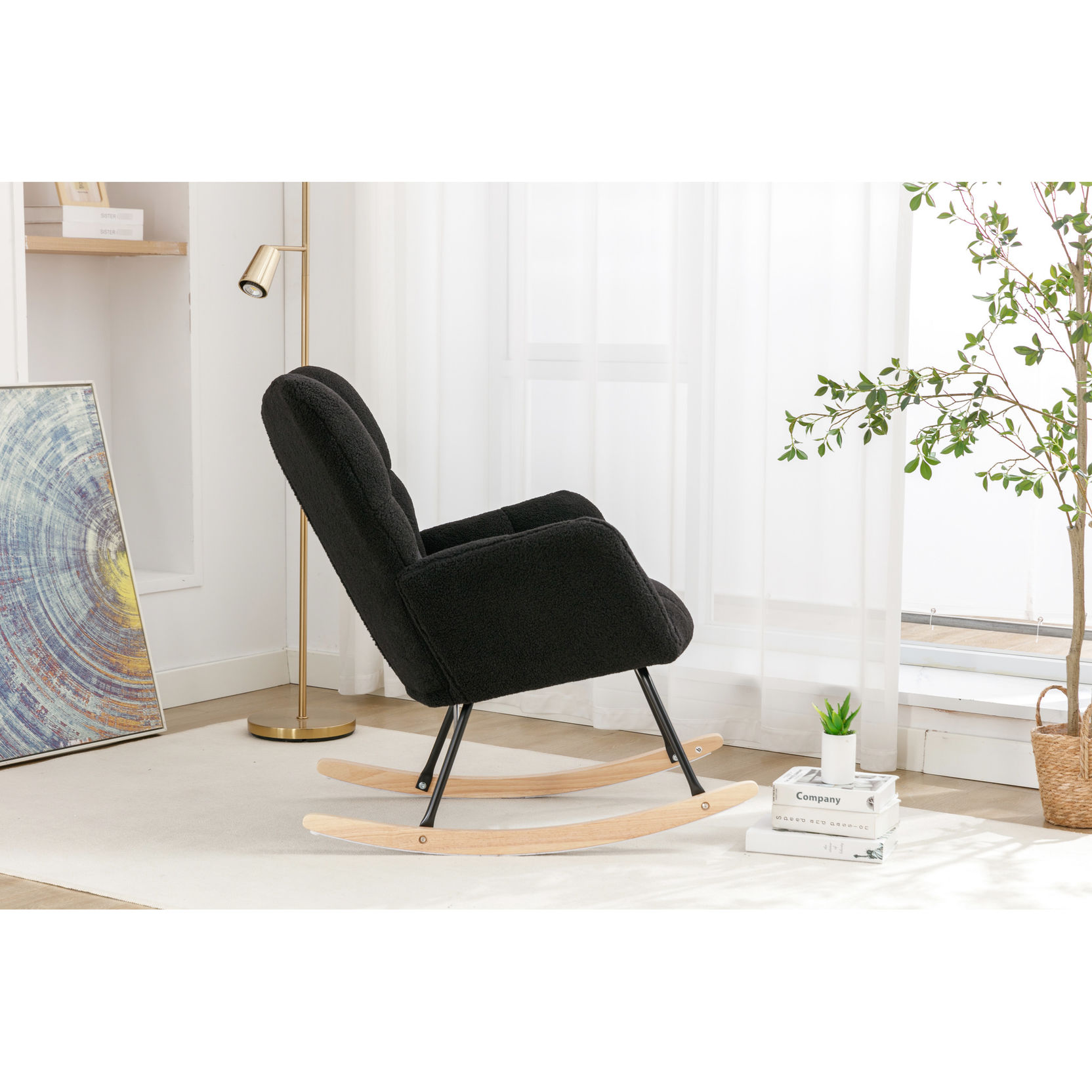 Cotton Fill | Indoor Rocking Chair for Living Room | Simple Structure for Quick Setup