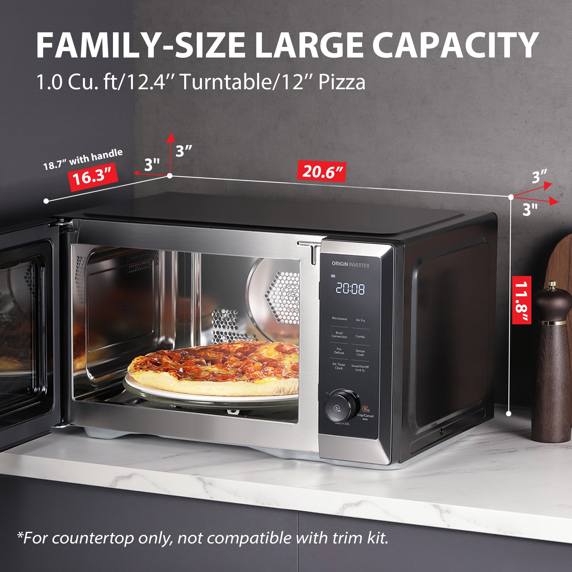 TOSHIBA 7-in-1 Air Fryer Combo Microwave Oven, Inverter TOSHIBA 7-in-1 Air Fryer Combo Microwave Oven, Inverter