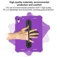 thumbnail image 3 of Dteck Kids Case for iPad 11-inch (A16) 2025/iPad 10th Generation 10.9 inch,Shockproof EVA Hand Grip PC Case 360 Degree Rotatable Kickstand Kids Friendly Cover with Shoulder Strap,Purple+Black, 3 of 8