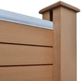 thumbnail image 6 of vidaXL WPC Garden Patio Fence Panels Barrier Square/Slanted 2 Colors 8 Models, 6 of 75