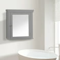 Teamson Home Connor Arredo Bagno Pensile 2 Porte In Vetro Grigio EHF 581g 87738504