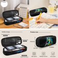 thumbnail image 7 of Jeiento Sea Turtle Backpack and Lunch Bag Set for Boys 6-8 Kids School Bookbag with Lunch Box Pencil Case Splash Ink Elementary Primary Students Schoolbag Set, Black, 3 IN 1, 7 of 7