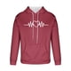 thumbnail image 4 of Sudadera con capucha para hombre, estilo casual, con cuello redondo, estampado, manga larga, blusa de poliéster, 4 of 5