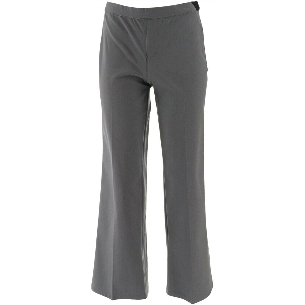 H by Halston - Halston Studio Stretch Petite Wide Leg Pants Women's ...