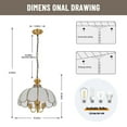 thumbnail image 7 of AFANQI Elegant Macaron Pendant 1-Light E26 Single Head Pendant Light Personalized Vintage Lighting Fixtures, 7 of 7