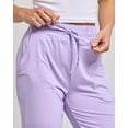 thumbnail image 5 of Real Essentials 3-Pack: Women's Capri Open Bottom Soft Sweatpants with Drawstring (Available in Plus Size), 5 of 7