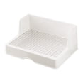thumbnail image 3 of S SERENABLE Potty Toilet Pet Pan Hedgehog Splashproof Corner Rabbit Litter Box with Grid Small Grid 16mm, 3 of 6