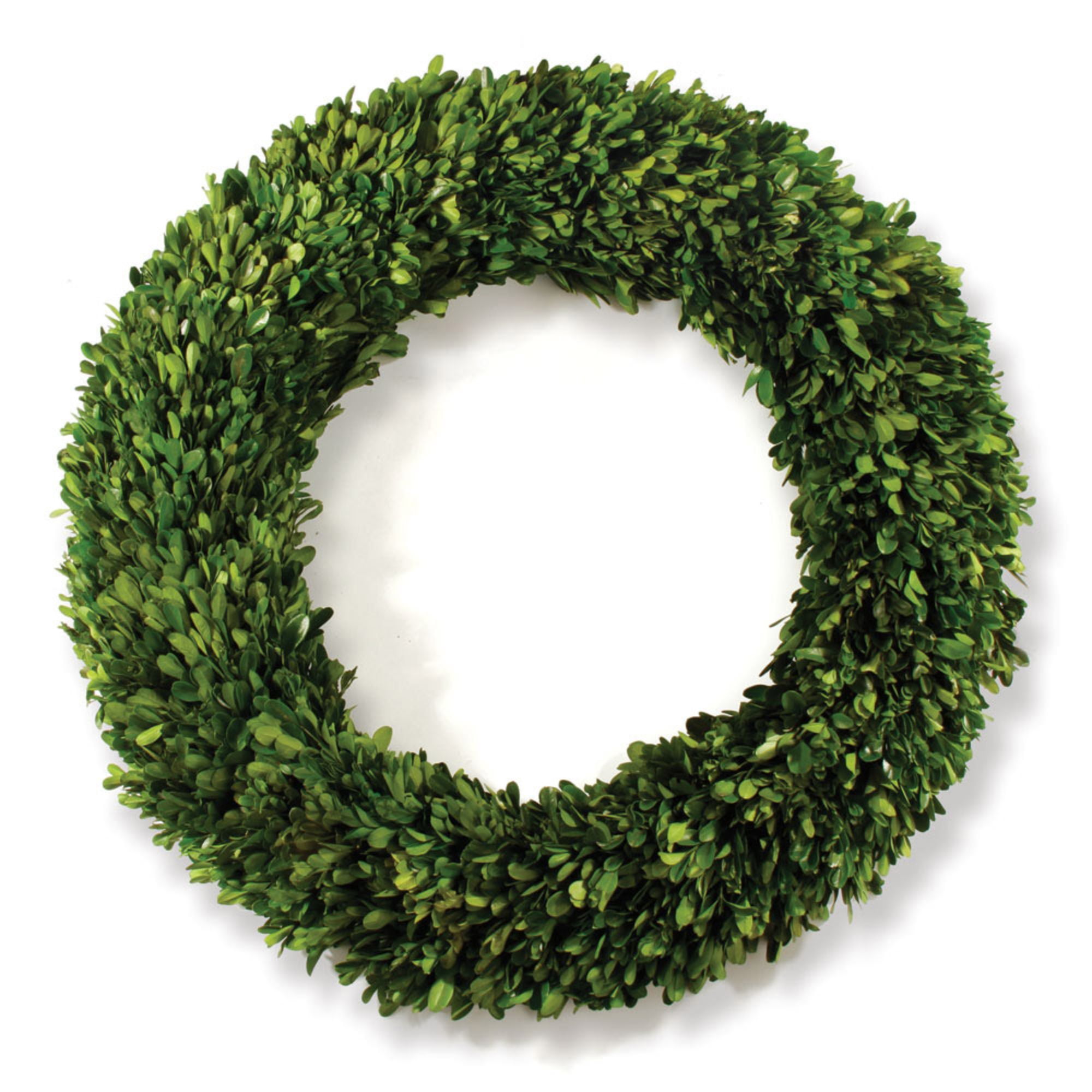Natural Fiber Artificial Boxwood Christmas Wreath - 24 ...