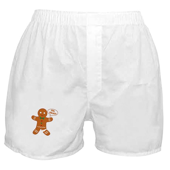 CafePress - Oh Snap Gingerbread Man Boxer Shorts - Men's Novelty Boxer Shorts