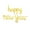 Gold, variant on Cursive Lowercase Air-Filled Balloon Banner for 'Happy New Year' Backdrop