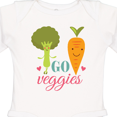 thumbnail image 4 of Inktastic Vegan Go Veggies Vegetarian Boys or Girls Long Sleeve Baby Bodysuit, 4 of 5