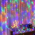 thumbnail image 4 of Curtain String Light 300 LED 8 Lighting Modes Fairy Lights Remote Control USB Powered Waterproof Lights for Christmas Bedroom Party Wedding Home Garden Wall Decorations - 4 Colors, 4 of 7