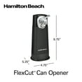 Hamilton Beach Flexcut Electric Can Opener, Cordless, Black with Chrome