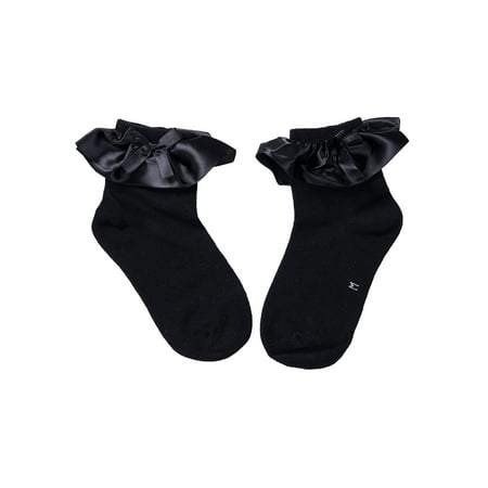 

LisenraIn Newborn Baby Cotton Socks Ruffle Lace Princess Combed Ribbon Sock