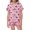 Q17 Pink, variant on Likimi Child Girls Halloween Pajamas Set With Ruffles Short Sleeve Hallowmas Bow Print Lapel Pjs Tops With Shorts For Party Fashion Homewear Set Size 3-4 Years