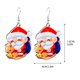thumbnail image 4 of Árbol de Navidad Luces Pendientes de Madera Conjunto con Santa Claus Enano Muñeco de Nieve Colgantes, Aleación Acrílico Ligero Regalo de Fiesta para Mujeres, Niña, 4 of 4
