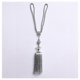 thumbnail image 2 of 1 Pair Curtain Tiebacks, Rope Curtain Clips With Balls Handmade Tassel Ribbon Tie Down Design, 2 of 5