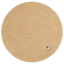 SAFAVIEH Himalaya April Novelty Area Rug, Beige, 6' x 6' Round