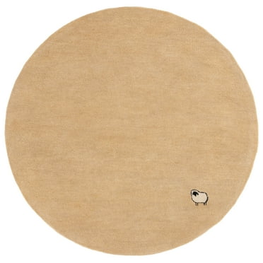 SAFAVIEH Himalaya April Novelty Area Rug, Beige, 6' x 6' Round