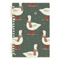 thumbnail image 7 of FORMRS 1-Subject Spiral Notebook 8" x 5" College Ruled 60 Refillable Sheet A5 Hard Cover, 2 Pack, Winter Goose, 7 of 7