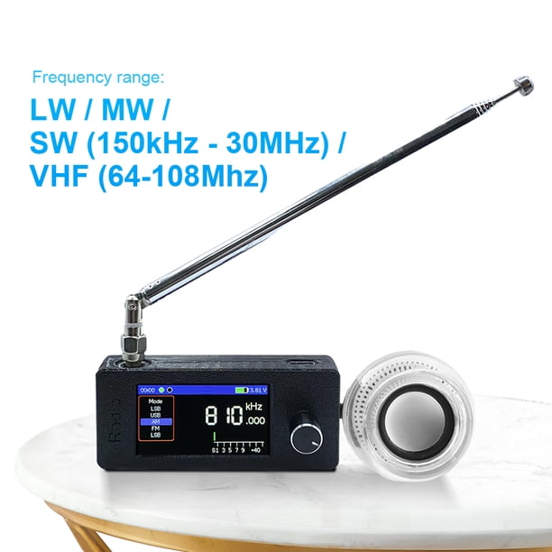 SI4732 0.5-108MHz Radio portátil LSB USB AM FM HF SW MW VHF (STYLEA)