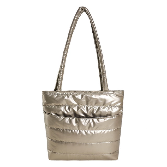6984 Bolso mano algodón invierno Bolso hombro gran capacidad coreano Bolso mujer europeo y americano moda-PZ20231005006456 Oro