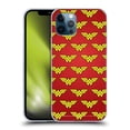 thumbnail image 1 of Head Case Designs Officially Licensed Wonder Woman DC Comics Logos Pattern Soft Gel Case Compatible with Apple iPhone 12 / iPhone 12 Pro, 1 of 7