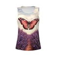 thumbnail image 4 of Lsque Butterfly Over Lavender Printed Workout Tank Tops for Women, Athletic Sports Tank Tops, Compression Sleeveless Dry Fit Shirts,Sleeveless Yoga Shirt-X-Large, 4 of 9