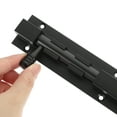 thumbnail image 4 of Miangastore Anti Theft Door Security Latch 1 Set Black Durable For Windows In Damp Areas 12 Inch, 4 of 9