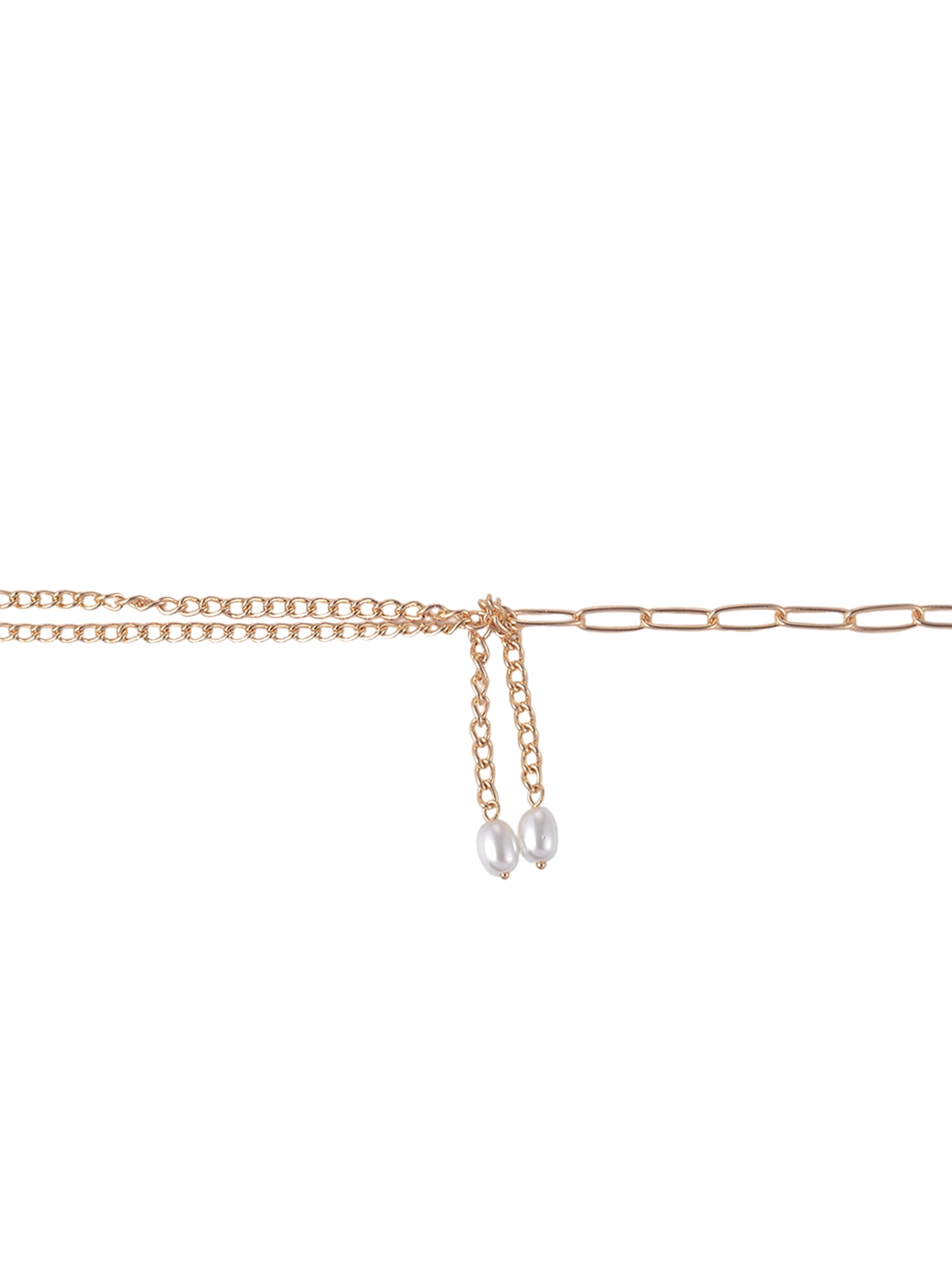 Time and Tru Goldtone Multi Chain Acrylic Drop Y-Necklace