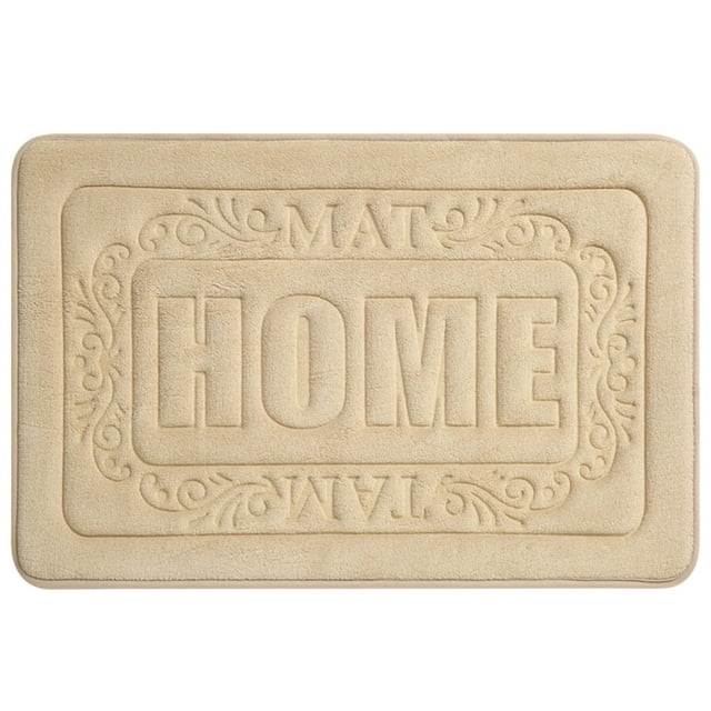 Ohufall Home Decor Non Slip Floor Mat Washable Rugs Soft Comfortable Quick Water Absorbing Washable Stable Non Slip Bathroom Floor Mat