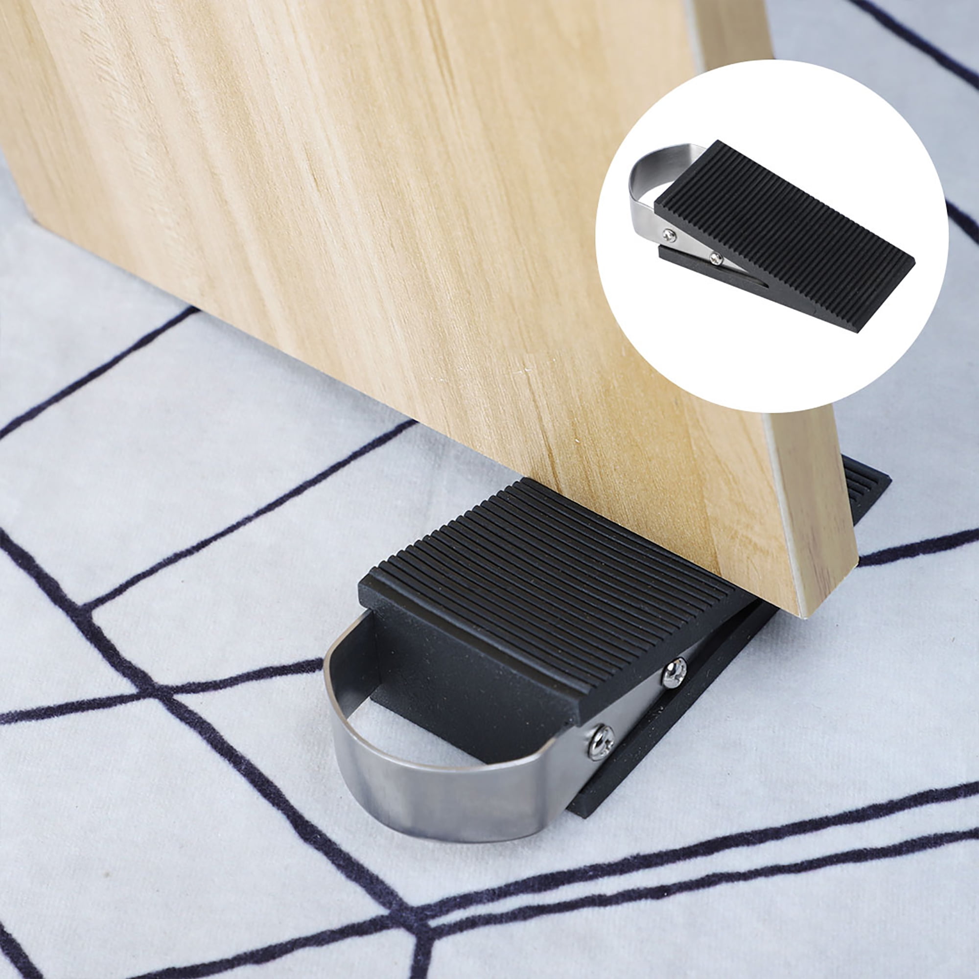 Unique Bargains Home Rubber Antislip Wedge Door Stoppers Home Door
