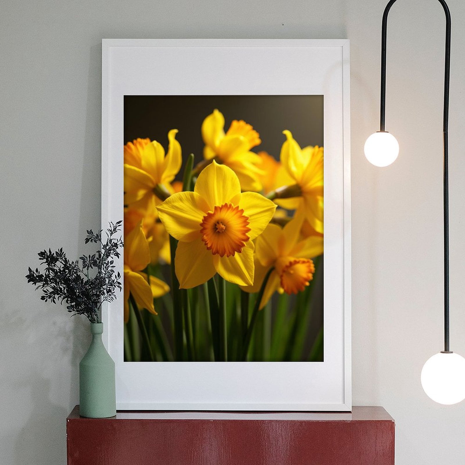 Diamond Art Kit for Adults, Yellow Daffodil Bloom Closeup Diamond Painting for Adults Beginners, DIY Diamond Art Painting Kits, 5D Diamond Painting Crafts for Home Decor 12x16 Frameless