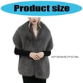 thumbnail image 3 of Luxury Faux Furs Shoulder Wrap For Winter Wedding Dress Outdoor Ceremonies Soft Warm Shawl for Women Evening Party Wear, 3 of 8