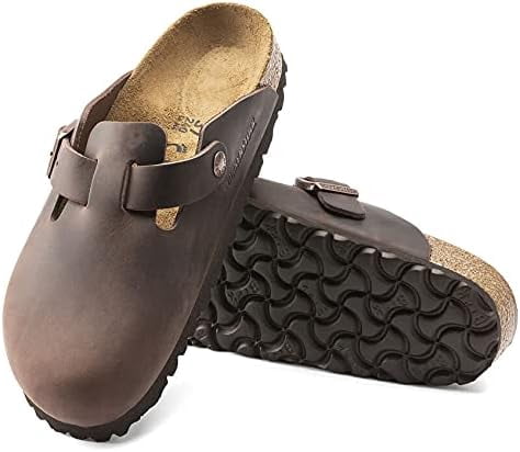 Birkenstock Unisex Boston Soft Footbed Clog Slip On Mule Sandal, Habana Oiled Leather, 36, 5-5.5 Women/3-3.5 Men