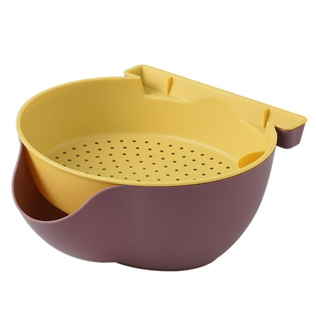 

ibaste Kitchen Strainer and Colander Bowl Sets | Detachable Food Strainers | Vegetable Sinks for Pasta Fruits Vegetable Cleaning Washing Mixing
