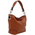 thumbnail image 1 of Bolso de hombro Hobo ALYSSA Camel con herrajes Big Snap Hook, 1 of 7